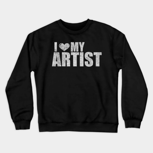 Artist wife husband gifts for her Crewneck Sweatshirt by ysmnlettering